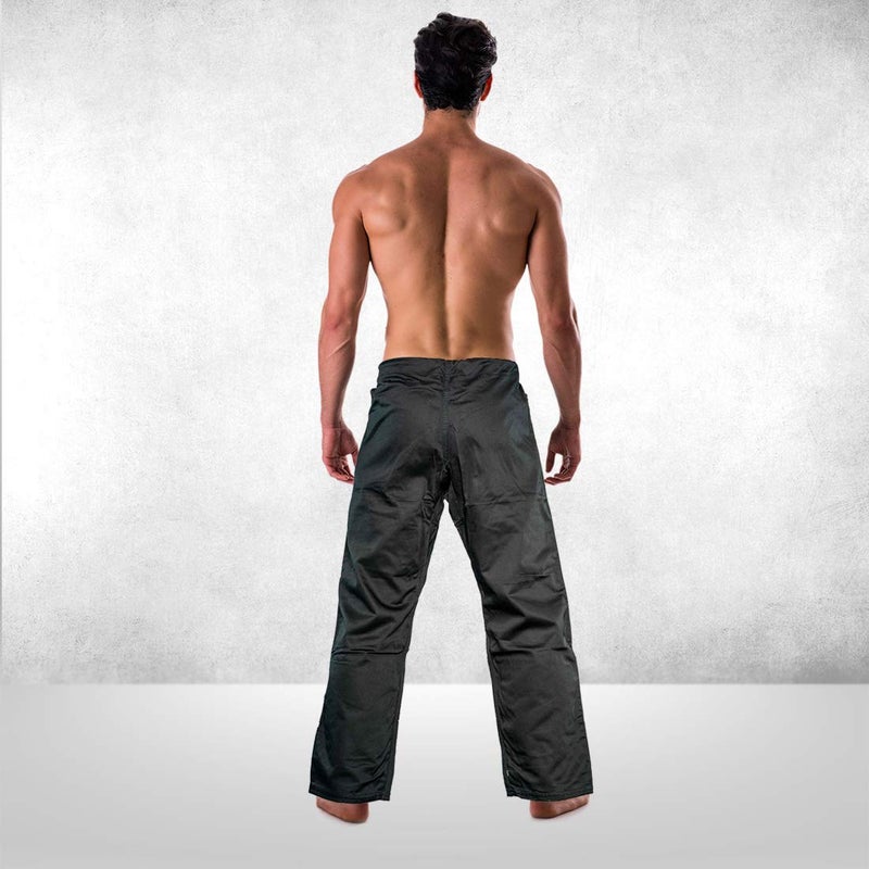 FUJI Sports Brazilian Jiu-Jitsu Gi Pants â€“ Adult BJJ Pants, Flat Drawstring, Reinforced Cotton, For Training & Competition, Black, Size, A5 - Image 5